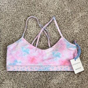 LoveShackFancy x Bandier Pastel Tie-Dye Sports bra